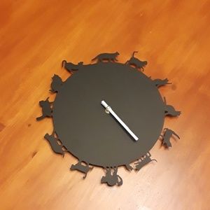 Other - Cat Silhouette Wall Clock Other - Cat Silhouette Wall Clock